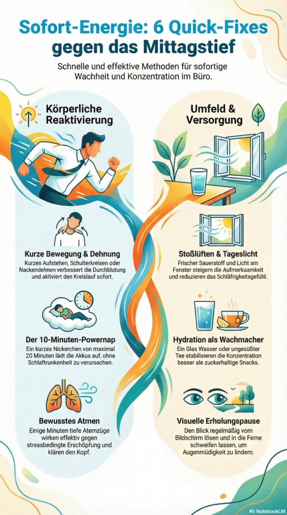 Tipps gegen das Mittagstief