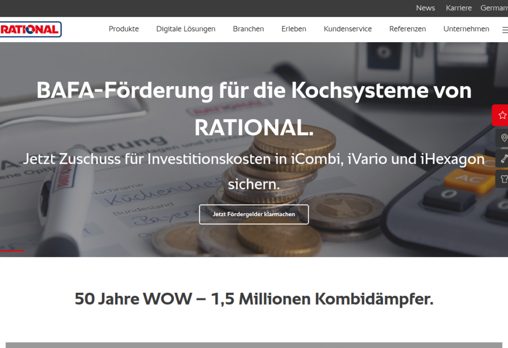 Rational AG Startseite: Profiküchen-Geräte aus Landsberg am Lech