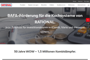 Rational AG Startseite: Profiküchen-Geräte aus Landsberg am Lech
