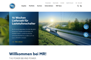 Maschinenfabrik Reinhausen Startseite: Stufenschalter für Transformatoren